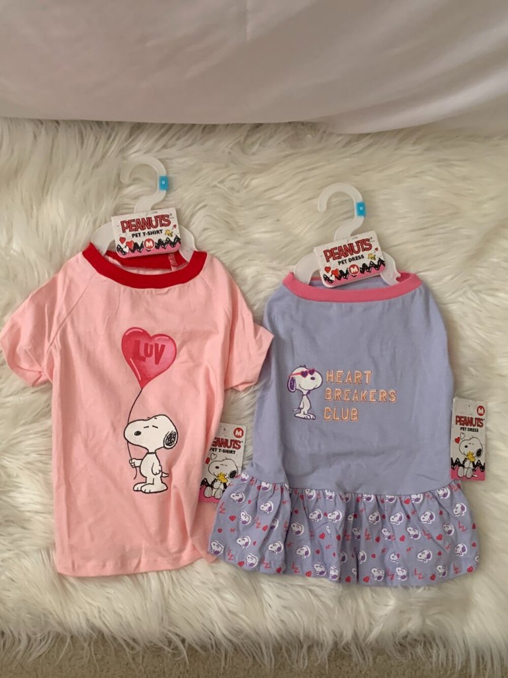 PEANUTS Snoopy Dog Dress and T-Shirt Set Sz MEDIUM